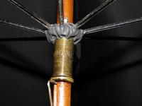 Antique Hallmarked 1918 - 9 Carat Gold Umbrella by Kendall with Black Canopy (6 of 17) Antique Hallmarked 1918 - 9 Carat Gold Umbrella by Kendall with Black Canopy (6 of 17)