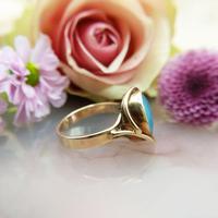 Vintage 9ct Yellow Gold Opal Triplet Ring in the Art Nouveau Style (4 of 6) Vintage 9ct Yellow Gold Opal Triplet Ring in the Art Nouveau Style (4 of 6)