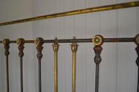 Footless Antique Victorian Brass & Iron King Size 5ft Bed (5 of 9) Footless Antique Victorian Brass & Iron King Size 5ft Bed (5 of 9)