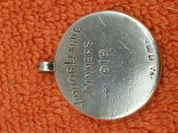 Antique Sterling Silver Hallmarked & Rose Watch Fob 1919, Cricket, Liverpool Union of Boys Club (4 of 4) Antique Sterling Silver Hallmarked & Rose Watch Fob 1919, Cricket, Liverpool Union of Boys Club (4 of 4)