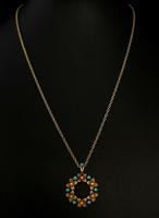Antique Art Nouveau 15ct Gold Floral Pendant, Pearl & Turquoise, 9ct Gold Necklace (4 of 12) Antique Art Nouveau 15ct Gold Floral Pendant, Pearl & Turquoise, 9ct Gold Necklace (4 of 12)