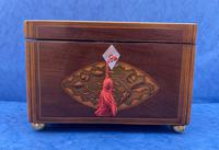 Georgian Mahogany Tea Caddy with Harewood Floral Panels (2 of 13) Georgian Mahogany Tea Caddy with Harewood Floral Panels (2 of 13)