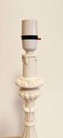 White Painted Plaster Lamp Mid 20th Century (5 of 7) White Painted Plaster Lamp Mid 20th Century (5 of 7)