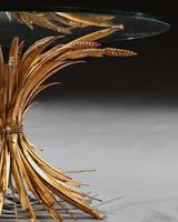 Mid 20th Century Gilt Metal Wheat Sheaf Table With Glass Top (4 of 7) Mid 20th Century Gilt Metal Wheat Sheaf Table With Glass Top (4 of 7)