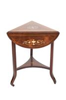 Fine Edwardian Inlaid Rosewood Drop Leaf Table (5 of 6) Fine Edwardian Inlaid Rosewood Drop Leaf Table (5 of 6)