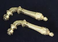 Pair of Outstanding Antique Cast Gilt Brass Door Escutcheons & Handles (6 of 7) Pair of Outstanding Antique Cast Gilt Brass Door Escutcheons & Handles (6 of 7)