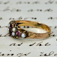 The Antique Victorian 1897 Pink Tourmaline & Seed Pearl Ring (2 of 4) The Antique Victorian 1897 Pink Tourmaline & Seed Pearl Ring (2 of 4)