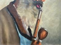 An Old Pipe Smoker - Original Signed Vintage Oil On Canvas Portrait Painting (4 of 10) An Old Pipe Smoker - Original Signed Vintage Oil On Canvas Portrait Painting (4 of 10)