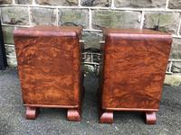 Pair of Art Deco Burr Walnut Bedside Cabinets (8 of 10) Pair of Art Deco Burr Walnut Bedside Cabinets (8 of 10)