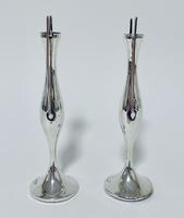 Pair of Antique Art Nouveau Solid Silver Vases (11 of 13) Pair of Antique Art Nouveau Solid Silver Vases (11 of 13)