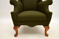 Antique Walnut Wing Back Armchair (4 of 10) Antique Walnut Wing Back Armchair (4 of 10)