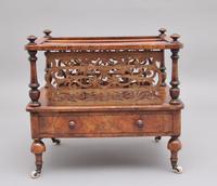 19th Century Burr Walnut Canterbury of Nice Proportions (3 of 10) 19th Century Burr Walnut Canterbury of Nice Proportions (3 of 10)