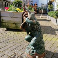 Antique Cast Iron Fountain in the Form of a Boy with Goose (8 of 12) Antique Cast Iron Fountain in the Form of a Boy with Goose (8 of 12)