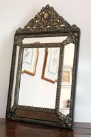 Dutch Repousse Brass Cushion Framed Mirror with Arched Crest (12 of 12) Dutch Repousse Brass Cushion Framed Mirror with Arched Crest (12 of 12)