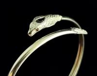 Vintage 9ct Gold Snake Bangle, Garnet (10 of 13) Vintage 9ct Gold Snake Bangle, Garnet (10 of 13)