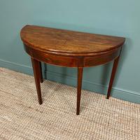 Georgian Mahogany Demi Lune Tea Table / Console Table (4 of 5) Georgian Mahogany Demi Lune Tea Table / Console Table (4 of 5)