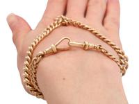 9ct Yellow Gold Double Albert Watch Chain - Antique c.1910 (12 of 12) 9ct Yellow Gold Double Albert Watch Chain - Antique c.1910 (12 of 12)