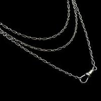 Antique Victorian Sterling Silver Long Guard Muff Chain Necklace with Dog Clip (3 of 8) Antique Victorian Sterling Silver Long Guard Muff Chain Necklace with Dog Clip (3 of 8)