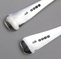 Good Pair of Antique Georgian Solid Silver Serving Table Spoons - London 1814 (6 of 6) Good Pair of Antique Georgian Solid Silver Serving Table Spoons - London 1814 (6 of 6)