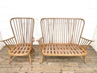 Vintage Ercol Evergreen Two Seater Sofa & Armchair (10 of 10) Vintage Ercol Evergreen Two Seater Sofa & Armchair (10 of 10)