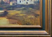 'the Estuary At Sundown' A Large Superb Original Vintage Seascape Oil Painting (11 of 12) 'the Estuary At Sundown' A Large Superb Original Vintage Seascape Oil Painting (11 of 12)