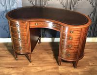 Edwardian Inlaid Mahogany Kidney Shaped Desk (3 of 21) Edwardian Inlaid Mahogany Kidney Shaped Desk (3 of 21)