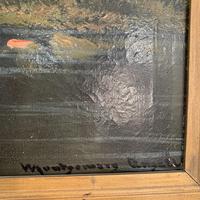 Antique large Scottish landscape oil painting of cottage by loch signed Montgomery Ansell (4 of 10) Antique large Scottish landscape oil painting of cottage by loch signed Montgomery Ansell (4 of 10)