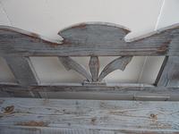 3/4 Seater Antique Pine Painted Distressed Light Grey Box Settle / Bench (7 of 9) 3/4 Seater Antique Pine Painted Distressed Light Grey Box Settle / Bench (7 of 9)