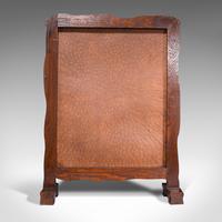 Antique Embossed Fire Screen, Oak, Leather, Fireside, Arts & Crafts, Edwardian (6 of 12) Antique Embossed Fire Screen, Oak, Leather, Fireside, Arts & Crafts, Edwardian (6 of 12)
