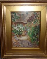 'A quaint corner at Wick' watercolour by George F Nicholls c 1920 (2 of 2) 'A quaint corner at Wick' watercolour by George F Nicholls c 1920 (2 of 2)