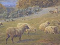 19th Century Watercolour Frederick Williamson Shepherd at Rest With His Flock (9 of 9) 19th Century Watercolour Frederick Williamson Shepherd at Rest With His Flock (9 of 9)