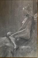 Original pastel 'Girl in a black choker' by Dennis Gilbert NEAC. B.1922. From a studio collection (2 of 2) Original pastel 'Girl in a black choker' by Dennis Gilbert NEAC. B.1922. From a studio collection (2 of 2)