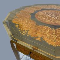 Italian Dodecagon Marquetry Musical Side Table (8 of 8) Italian Dodecagon Marquetry Musical Side Table (8 of 8)