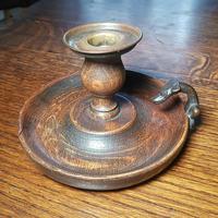 Rare Stunning 18th Century Oak & Bronze Hunting Dog Handle Chamberstick c.1770 (13 of 13) Rare Stunning 18th Century Oak & Bronze Hunting Dog Handle Chamberstick c.1770 (13 of 13)