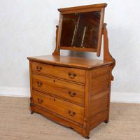 Satinwood Dressing Table Mirrored Arts & Crafts (4 of 10) Satinwood Dressing Table Mirrored Arts & Crafts (4 of 10)
