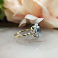 Vintage 18ct Gold Aquamarine & Diamond Cluster Ring, 18k Dress Cocktail Statement (10 of 12) Vintage 18ct Gold Aquamarine & Diamond Cluster Ring, 18k Dress Cocktail Statement (10 of 12)