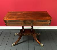 Exceptional Regency Period Rosewood Inlaid Fold-over Occasional Card Games Table (2 of 14) Exceptional Regency Period Rosewood Inlaid Fold-over Occasional Card Games Table (2 of 14)
