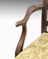 Substantial Early 20th Century Chippendale Style Ladderback Elbow Chair (7 of 8) Substantial Early 20th Century Chippendale Style Ladderback Elbow Chair (7 of 8)