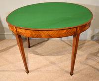 19th Century Kingwood & Satinwood Demi-lune Card Table (6 of 7) 19th Century Kingwood & Satinwood Demi-lune Card Table (6 of 7)