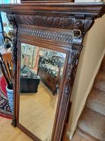 Victorian Gothic Flemish Carved Oak Floor Mirror (2 of 7) Victorian Gothic Flemish Carved Oak Floor Mirror (2 of 7)