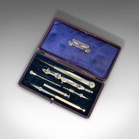 Antique Draughtsman's Set, Drawing Instrument, Tools, Jackson Bros, Victorian (3 of 10) Antique Draughtsman's Set, Drawing Instrument, Tools, Jackson Bros, Victorian (3 of 10)