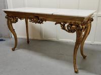 19th Century French Marble Top Gilt Centre Table & Matching Wall Mirror (3 of 11) 19th Century French Marble Top Gilt Centre Table & Matching Wall Mirror (3 of 11)