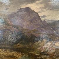 Antique Victorian Scottish landscape oil painting with shepherd and flock of sheep (8 of 10) Antique Victorian Scottish landscape oil painting with shepherd and flock of sheep (8 of 10)