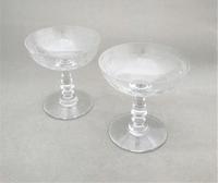 Gorgeous Pair of French Etched Champagne Bowls (2 of 4) Gorgeous Pair of French Etched Champagne Bowls (2 of 4)