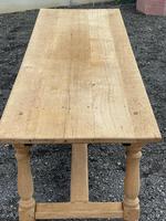 Large Bleached Oak Farmhouse Dining Table with Extensions & Storage (25 of 35) Large Bleached Oak Farmhouse Dining Table with Extensions & Storage (25 of 35)