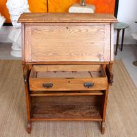 Oak Bureau Arts & Crafts Writing Desk Chest Edwardian Slim (12 of 12) Oak Bureau Arts & Crafts Writing Desk Chest Edwardian Slim (12 of 12)