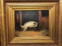 Pair of Victorian 19th Century Oil Paintings Terrier Dogs Ratting Signed J Langlois (34 of 35) Pair of Victorian 19th Century Oil Paintings Terrier Dogs Ratting Signed J Langlois (34 of 35)