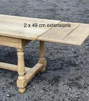 Large Bleached Oak Farmhouse Dining Table with Extensions & Storage (35 of 35) Large Bleached Oak Farmhouse Dining Table with Extensions & Storage (35 of 35)