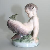 Fine Royal Copenhagen Porcelain Satyr & Frog Figure #1713 c.1952 (5 of 6) Fine Royal Copenhagen Porcelain Satyr & Frog Figure #1713 c.1952 (5 of 6)