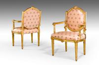 Pair of Italian 19th Century Elbow Chairs (8 of 10) Pair of Italian 19th Century Elbow Chairs (8 of 10)
